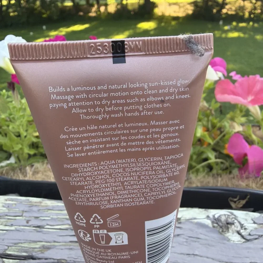Gatineau Paris Golden Glow Gradual Tan 75ml Self Tanner Coconut Oil Vitamin E